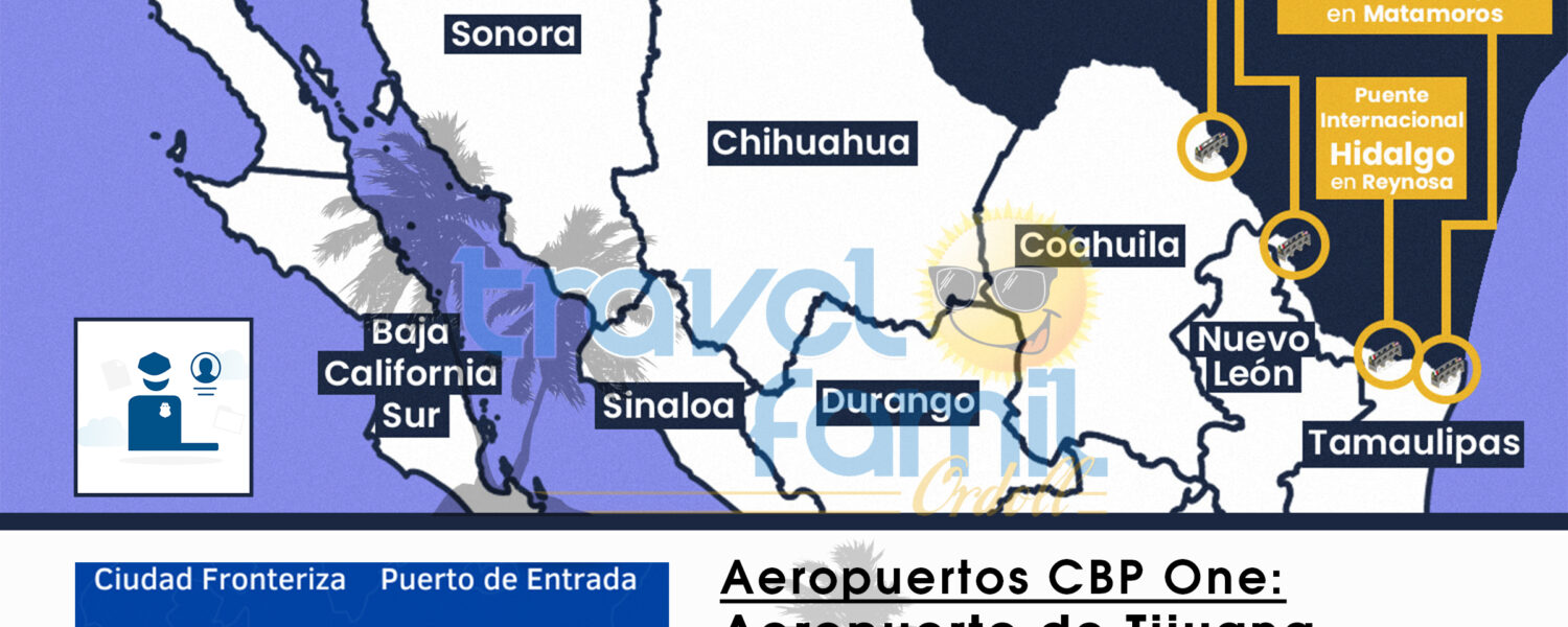 CBP One – AEROPUERTOS SEGÚN PUERTOS DE ENTRADA